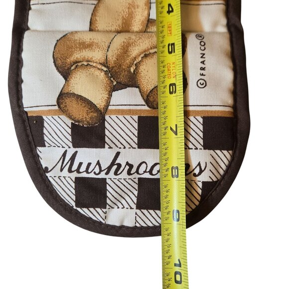 Vintage Mushroom oven Mitt Brown New Old Stock Retro Kitchen Collectible - Picture 11 of 11
